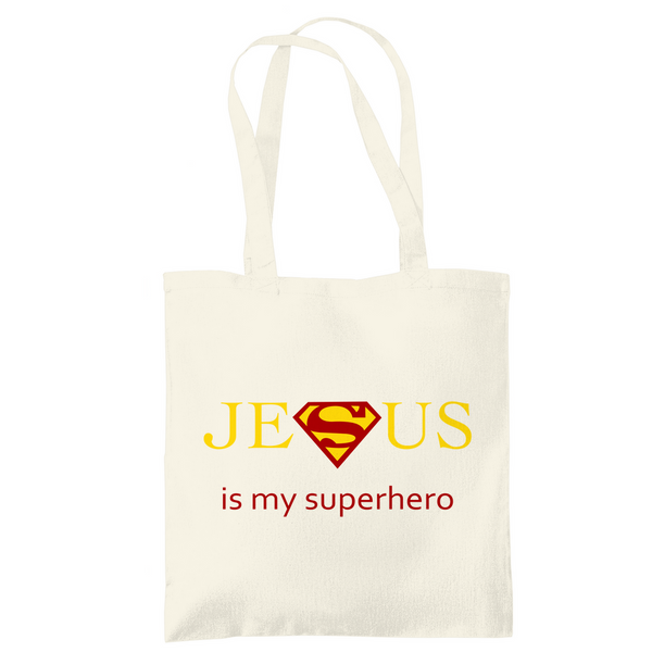 Tragetasche jesus is my superhero