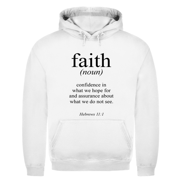 Herren Hoodie faith hebrews 11:1