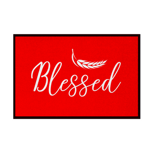 Fußmatte mit Gummirand blessed