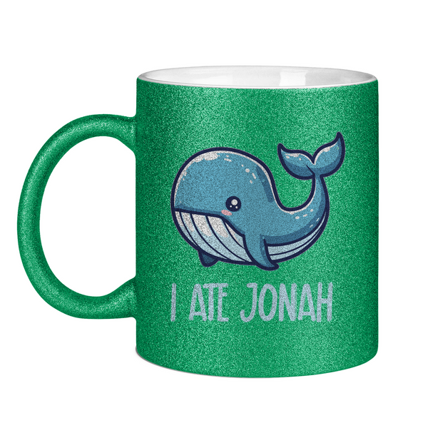 Glitzertasse i ate jonah wal