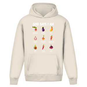 Oversize Hoodie Ohne Kordel god says i am handsome