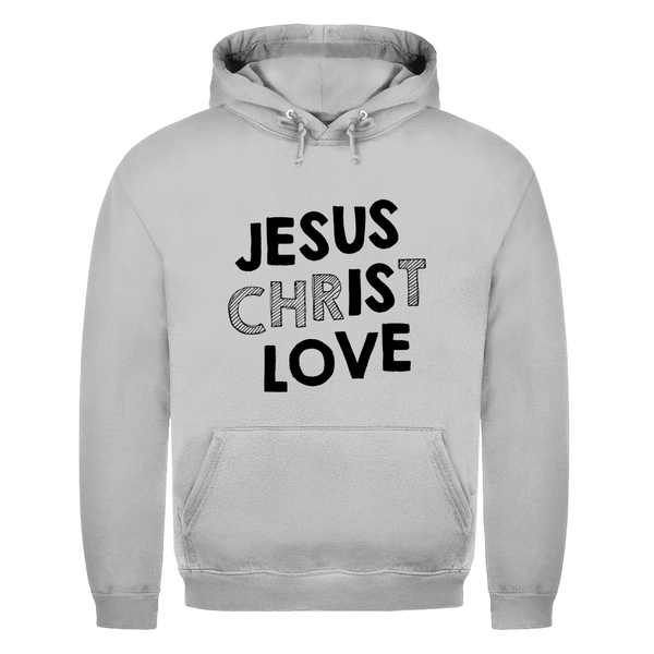 Herren Hoodie jesus christ love