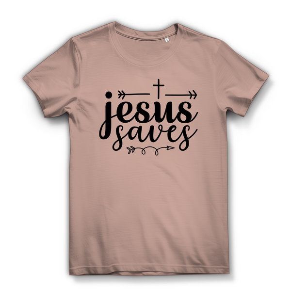 Damen Premium Bio T-Shirt jesus saves