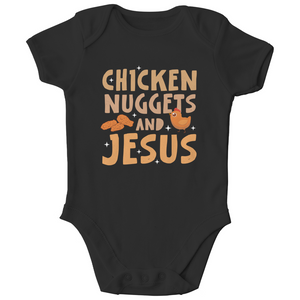 Kinder Bio Body chicken nuggets and jesus