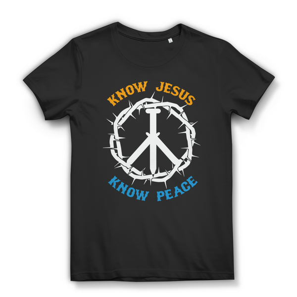 Damen Bio T-Shirt know jesus know peace