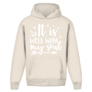 Oversize Hoodie Ohne Kordel it is well with my soul