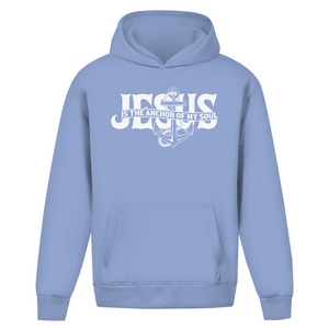 Oversize Hoodie Ohne Kordel jesus the anchor of my soul