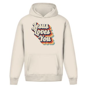 Oversize Hoodie Ohne Kordel jesus loves you