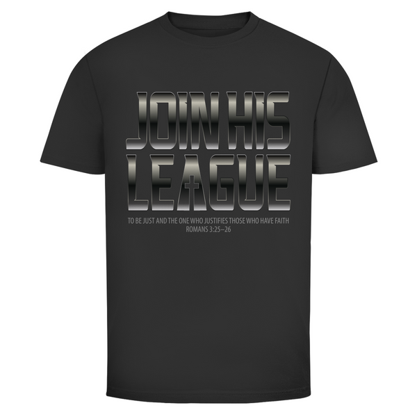 Herren T-Shirt join his league romans 3:25-26