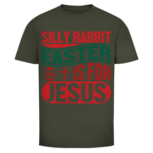 Herren T-Shirt silly rabbit easter is for jesus