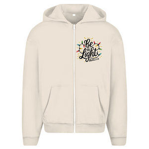 Oversize Zipper Hoodie be the light matthew 5:14