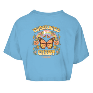Damen Oversize Crop Top transformed by christ romans 12:2
