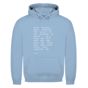 Herren Hoodie i will fear no evil psalm 23:4