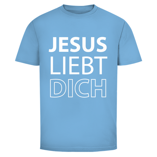 Herren T-Shirt jesus liebt dich