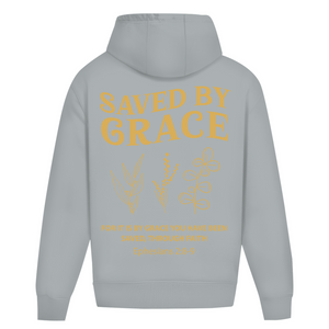 Oversize Hoodie Ohne Kordel saved by grace ehpesians 2:8-9