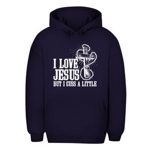 Unisex Oversize Hoodie i love jesus but i cuss a little