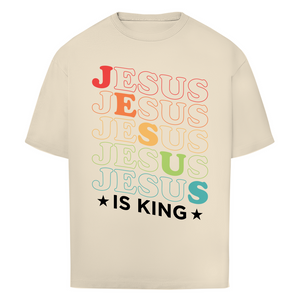 Oversize T-Shirt jesus is king retro