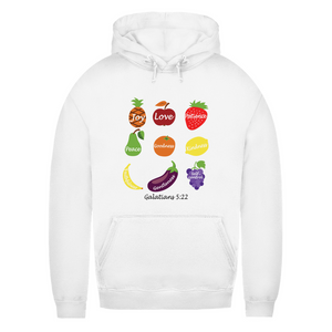 Damen Hoodie Joy Love Patience galatians 5:22