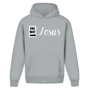 Oversize Hoodie Ohne Kordel one way jesus