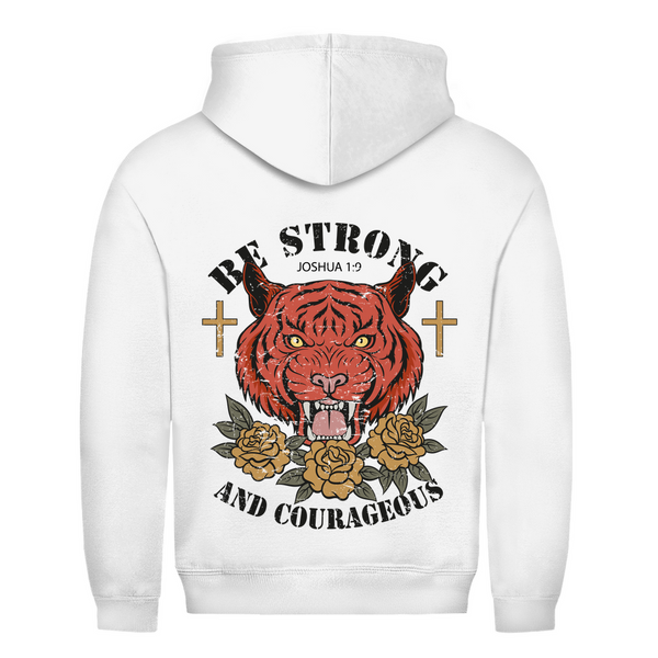 Herren Hoodie be strong and courageous joshua 1:9