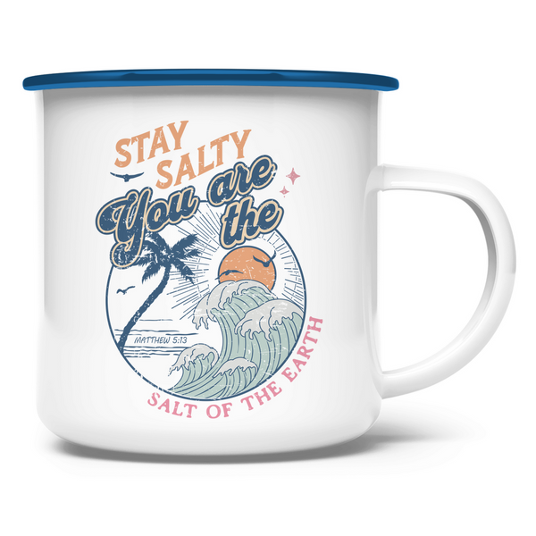 Emaille Tasse stay salty