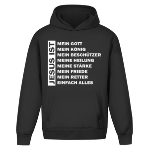 Oversize Hoodie Ohne Kordel jesus ist mein gott