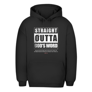Unisex Oversize Hoodie straight outta gods word john 3:16