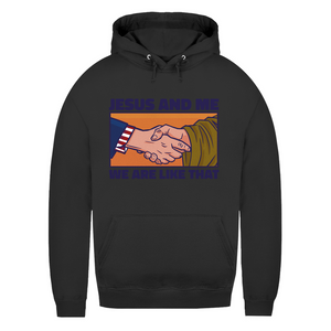 Damen Hoodie jesus and me we are like that