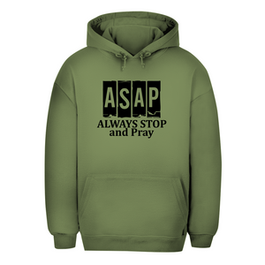 Unisex Oversize Hoodie always stop and pray
