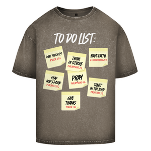Oversize Washed T-Shirt to do list