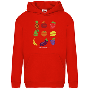 Kinder Hoodie joy love patience galatians 5:22