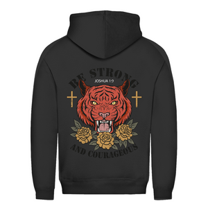 Damen Hoodie be strong and courageous joshua 1:9
