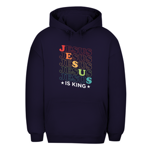 Unisex Oversize Hoodie jesus is king retro