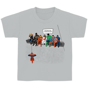 Kinder T-Shirt superhelden parodie