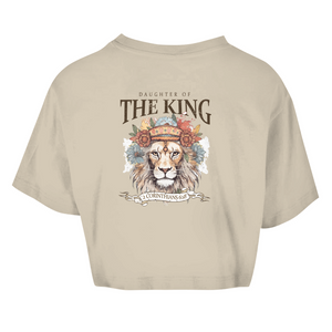Damen Oversize Crop Top daughter of the king 2 corinthians 6:18