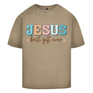 Oversize Washed T-Shirt jesus best gift ever