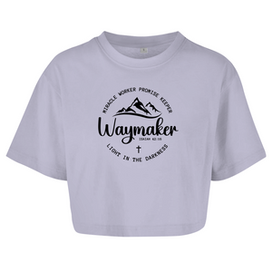 Damen Oversize Crop Topwaymaker isaiah 42:16