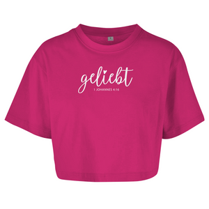 Damen Oversize Crop Top geliebt