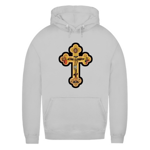 Damen Hoodie Griechisch Orthodoxe Jesus Kreuz