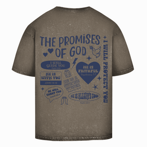 Oversize Washed T-Shirt the promises of god psalm 107:1