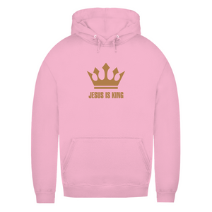 Damen Hoodie jesus is king krone