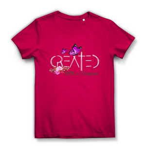 Damen Premium Bio T-Shirt created with a purpose