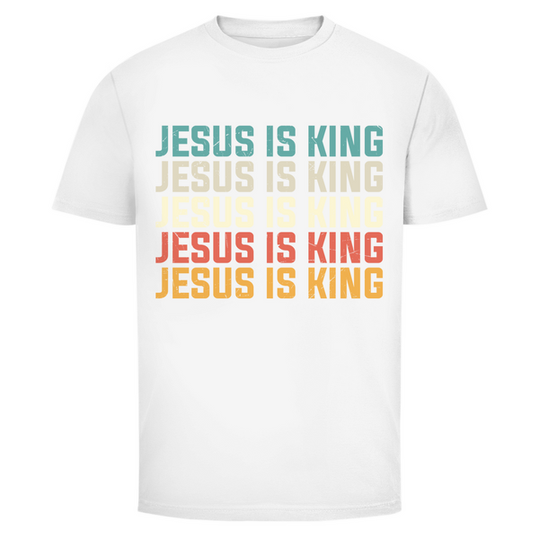 Herren T-Shirt jesus is king vintage