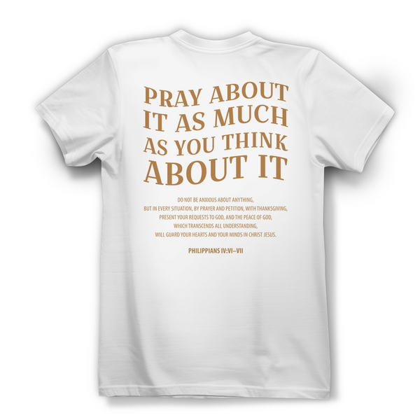 Damen Bio T-Shirt pray about it philippians 4:6-7