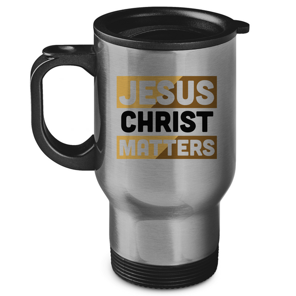 Edelstahl-Thermobecher jesus christ matters