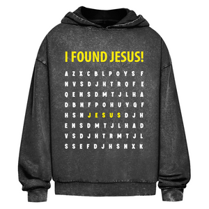 Oversize Washed Hoodie i found jesus