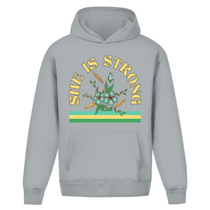 Oversize Hoodie Ohne Kordel she is strong