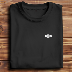 Oversize T-Shirt fisch symbol ICHTHYS Jesus