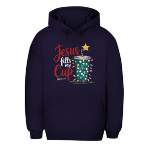 Unisex Oversize Hoodie jesus fills my cup psalm 23.5