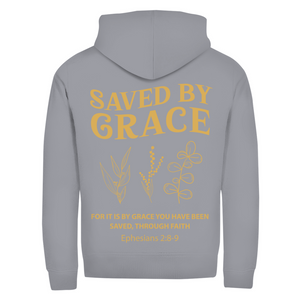 Zipper Hoodie saved by grace ehpesians 2:8-9